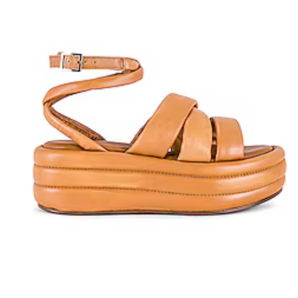Free People Harper Flatform Strappy Sandal Size 6 EU 36 Gently used